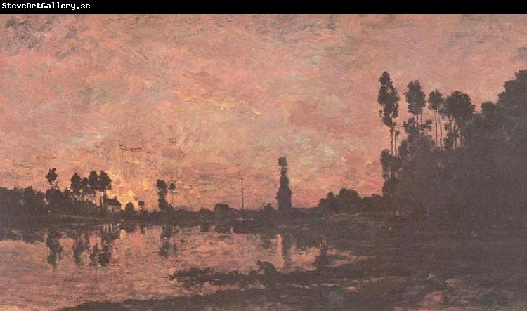 Charles-Francois Daubigny Sonnenuntergang an der Oise